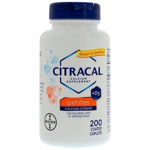 Citracal Calcium Supplement +D3 Petites 200 Coated Caplets Khoe24