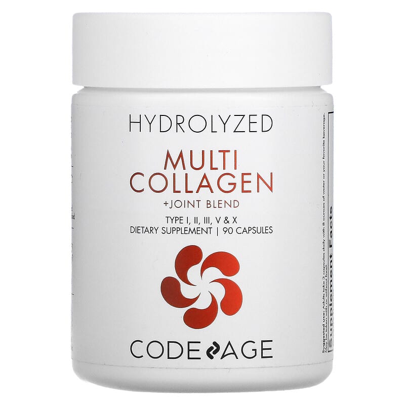 Codeage Hydrolyzed Multi Collagen Protein + Joint Blend Type I II III V X 90 Capsules 3 Codeage Hydrolyzed Multi Collagen Protein + Joint Blend Type I II III V X 90 Capsules 853919008908