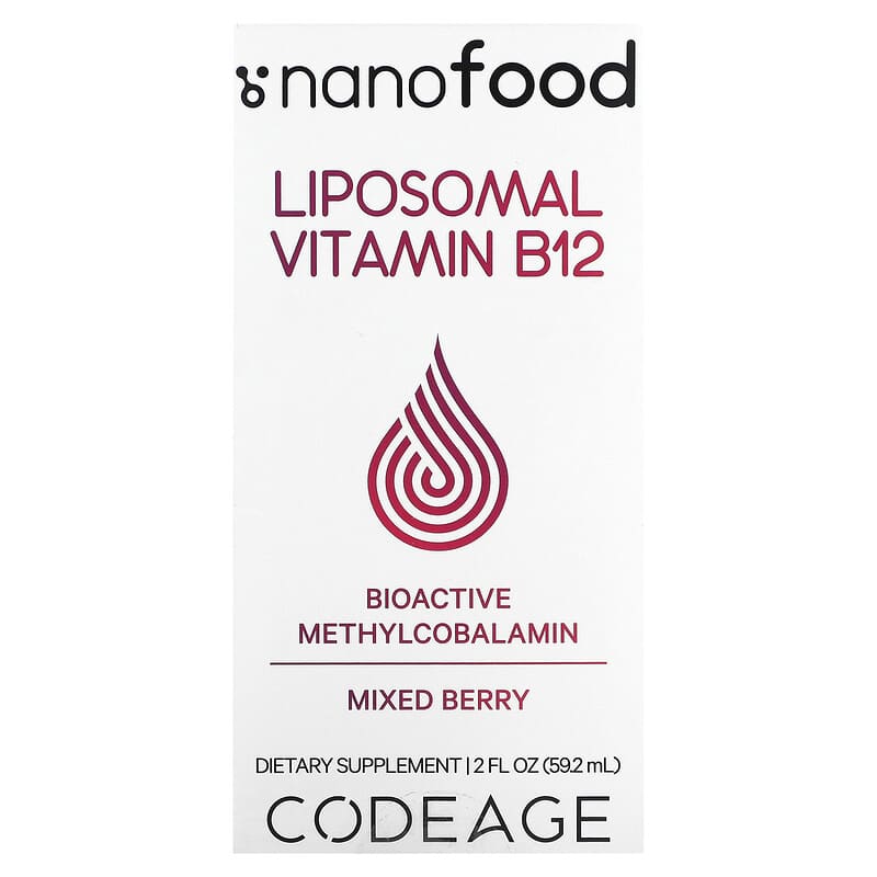 Codeage Liposomal Vitamin B12 Mixed Berry 2 fl oz (59.2 ml) 3 Codeage Liposomal Vitamin B12 Mixed Berry 2 fl oz (59.2 ml) 850043333432
