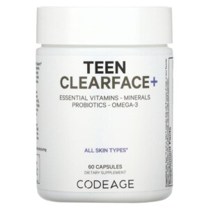 Codeage Teen Clearface Vitamins All Skin Types 60 Capsules 853919008779