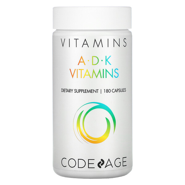 CodeAge Vitamins A.D.K Vitamins 180 viên 3 codeage vitamins a d k vitamins 180 capsules 104058
