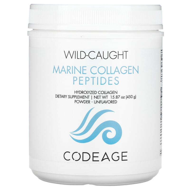 Codeage Wild-Caught Marine Collagen Peptides Hydrolyzed Collagen Unflavored 15.87 oz (450 g) 3 Codeage Wild-Caught Marine Collagen Peptides Hydrolyzed Collagen Unflavored 15.87 oz (450 g) 860507000404