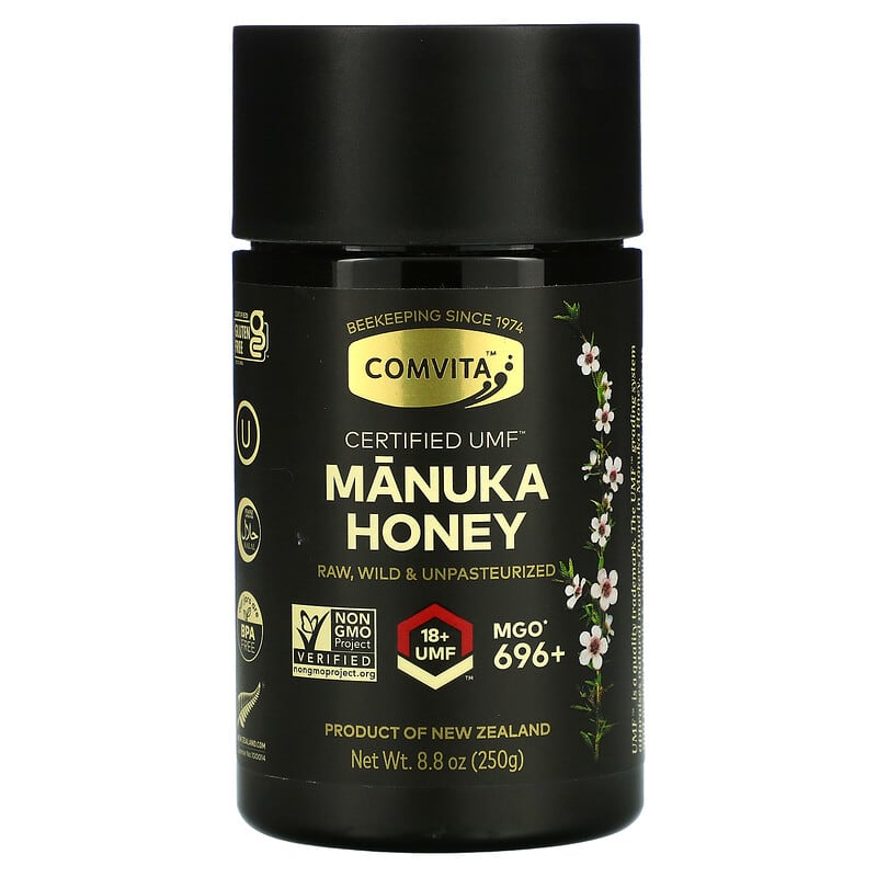 Comvita Raw Manuka Honey Certified UMF 18+ (MGO 696+) 8.8 oz (250 g) 3 Comvita Raw Manuka Honey Certified UMF 18+ (MGO 696+) 8.8 oz (250 g) 658196000399