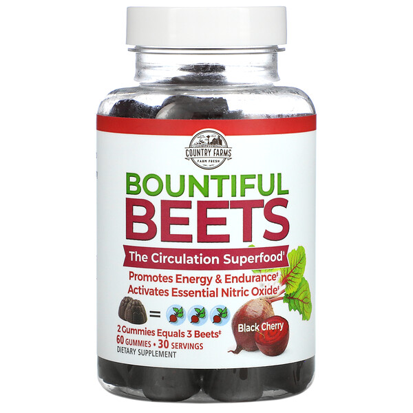 Mua Country Farms Bountiful Beets Gummies Black Cherry 60 Gummies giảm giá rẻ Hà nội TPHCM