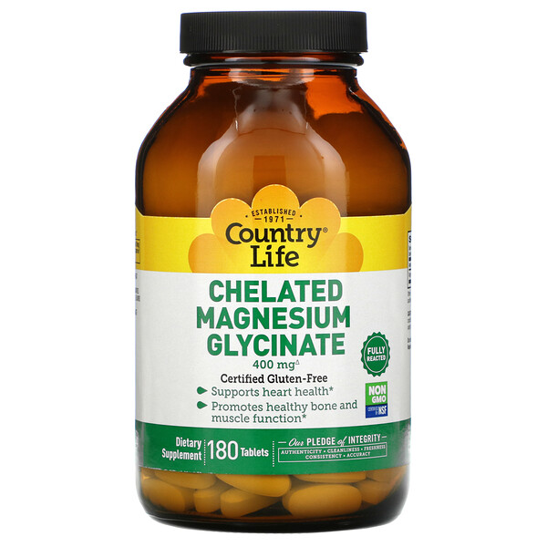 Mua Country Life Chelated Magnesium Glycinate 400 mg 180 viên giảm giá rẻ Hà nội TPHCM