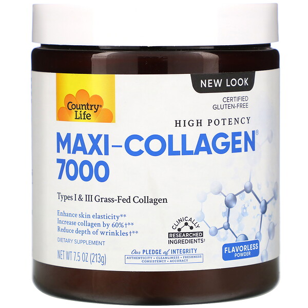 Mua Country Life High Potency Maxi-Collagen 7000 Flavorless Powder 7.5 oz 213 g giảm giá rẻ Hà nội TPHCM