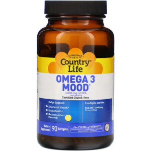 Mua Country Life Omega 3 Mood Natural Lemon 90 Softgels giảm giá rẻ Hà nội TPHCM