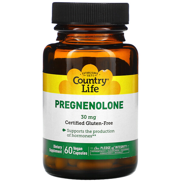 Country Life Pregnenolone 30 mg 60 viên 3 country life pregnenolone 30 mg 60 vegan capsules 1728