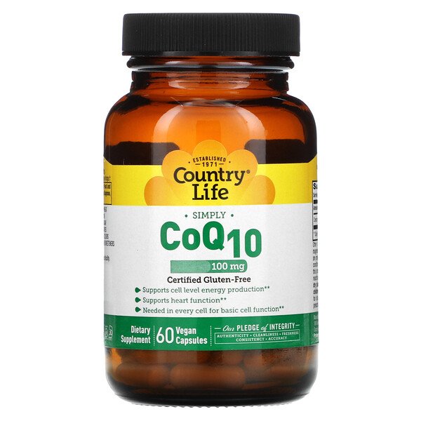 Mua Country Life Simply CoQ10 100 mg 60 Vegan viên giảm giá rẻ Hà nội TPHCM