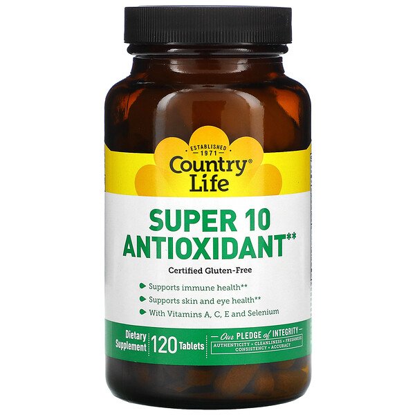 Country Life Super 10 Antioxidant 120 viên 5 country life super 10 antioxidant 120 tablets 17392