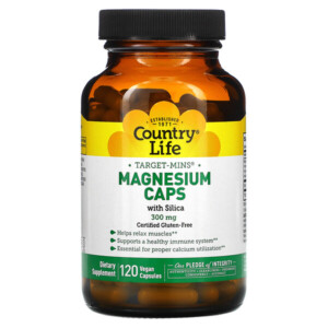 Mua Country Life Target-Mins Magnesium Caps with Silica 300 mg 120 Vegan viên giảm giá rẻ Hà nội TPHCM