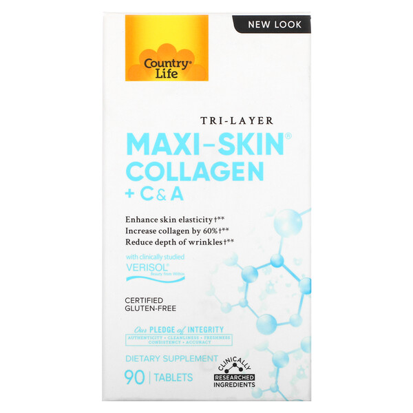 Mua Country Life Tri Layer Maxi-Skin Collagen + C & A 90 viên giảm giá rẻ Hà nội TPHCM