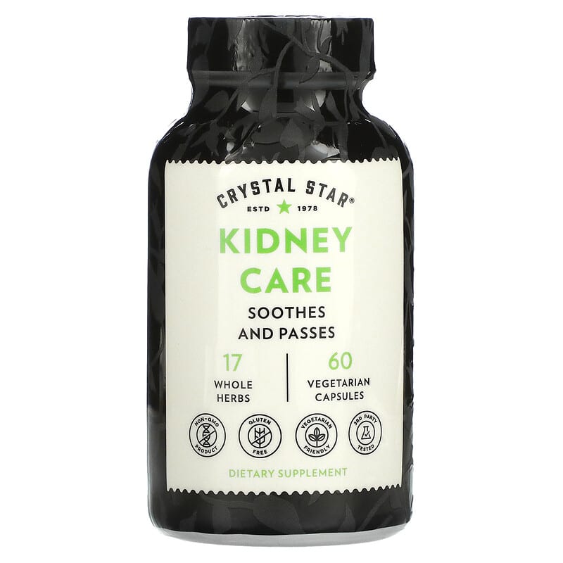 Crystal Star Kidney Care 60 Vegetarian Capsules 3 Crystal Star Kidney Care 60 Vegetarian Capsules 747889040108