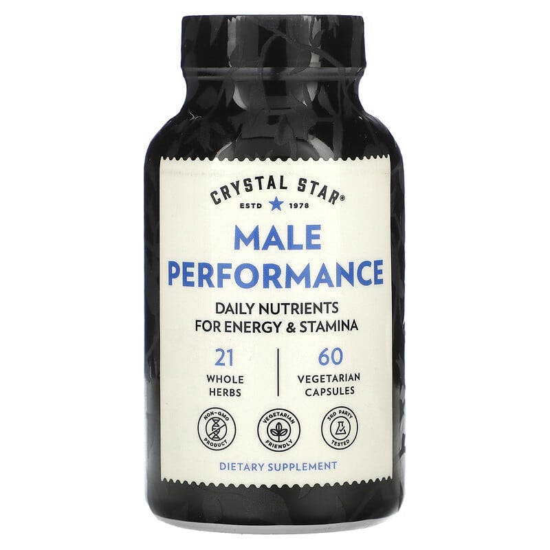 Crystal Star Male Performance 60 Vegetarian Capsules 3 Crystal Star Male Performance 60 Vegetarian Capsules 747889031502