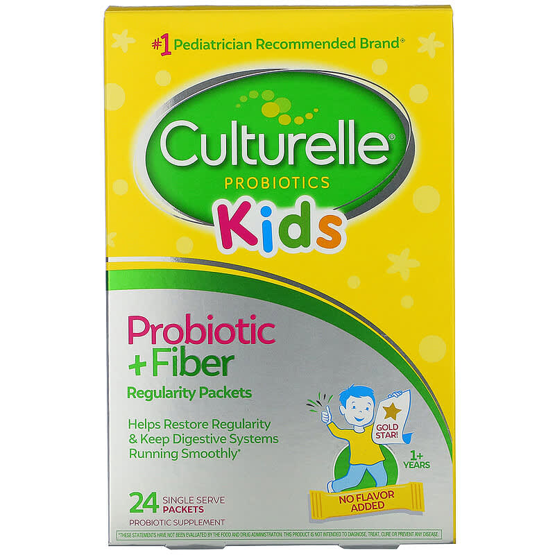 Culturelle Kids Probiotic + Fiber Regularity 1+ Years 24 Single Serve Packets 3 Culturelle Kids Probiotic + Fiber Regularity 1+ Years 24 Single Serve Packets 049100400372