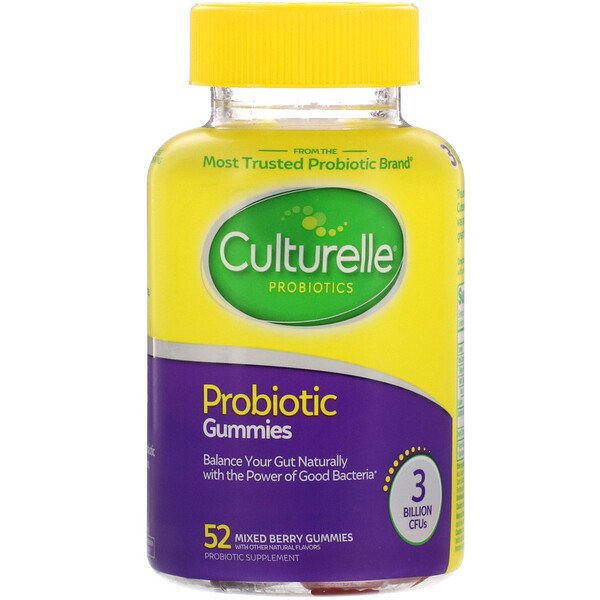 Culturelle Probiotic Gummies Mixed Berry 3 Billion CFUs 52 Gummies 3 culturelle probiotic gummies mixed berry 3 billion cfus 52 gummies 99118