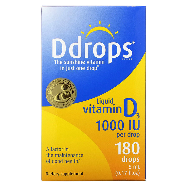 Mua Ddrops Liquid Vitamin D3 1000 IU 0.17 oz 5 ml giảm giá rẻ Hà nội TPHCM