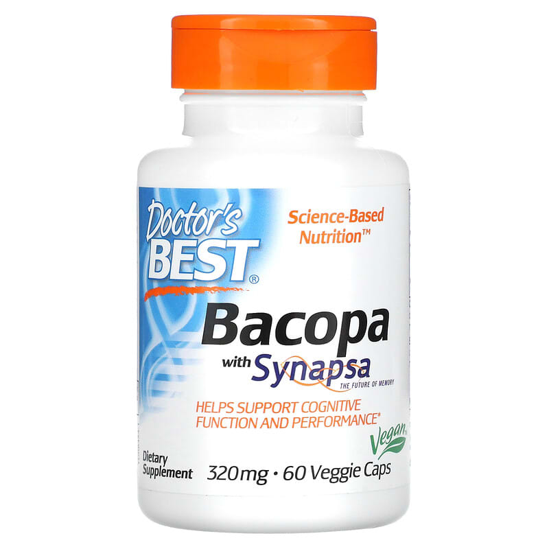 Doctor's Best Bacopa with Synapsa 320 mg 60 viên 3 doctor s best bacopa with synapsa 320 mg 60 veggie caps 71879