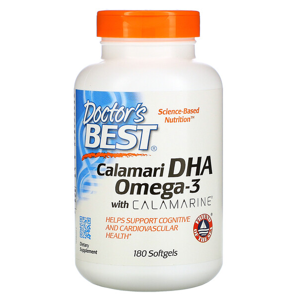 Mua Doctor's Best Calamari DHA Omega-3 with Calamarine 180 Softgels giảm giá rẻ Hà nội TPHCM