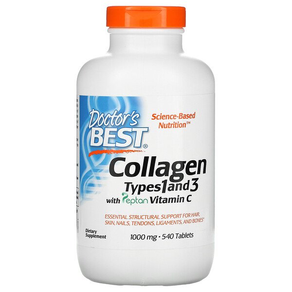 Doctor's Best Collagen Types 1 and 3 with Peptan and Vitamin C 1.000 mg 540 Tablets 1 Mua Doctor's Best Collagen Types 1 and 3 with Peptan Vitamin C 1