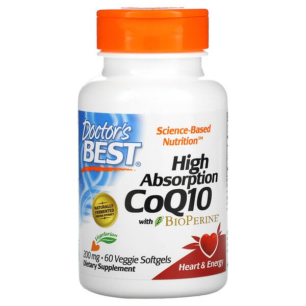 Mua Doctor's Best High Absorption CoQ10 with BioPerine 200 mg 60 Veggie Softgels giảm giá rẻ Hà nội TPHCM
