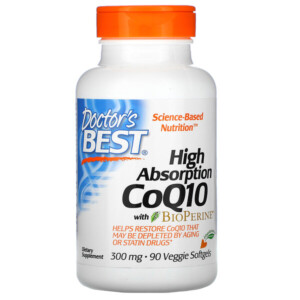 Mua Doctor's Best High Absorption CoQ10 with BioPerine 300 mg 90 Veggie Softgels giảm giá rẻ Hà nội TPHCM