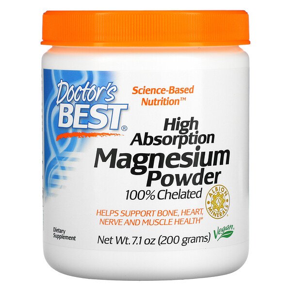 Mua Doctor's Best High Absorption Magnesium Powder 100% Chelated with Albion Minerals 7.1 oz 200 g giảm giá rẻ Hà nội TPHCM