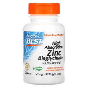Mua Doctor's Best High Absorption Zinc Bisglycinate 100% Chelated 50 mg 90 viên giảm giá rẻ Hà nội TPHCM