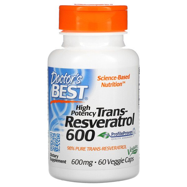 Doctor's Best High Potency Trans-Resveratrol 600 600 mg 60 Veggie Caps 1 Mua Doctor's Best High Potency Trans-Resveratrol 600 600 mg 60 viên giảm giá rẻ Hà nội TPHCM