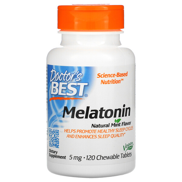 Mua Doctor's Best Melatonin Natural Mint 5 mg 120 viên nhai giảm giá rẻ Hà nội TPHCM