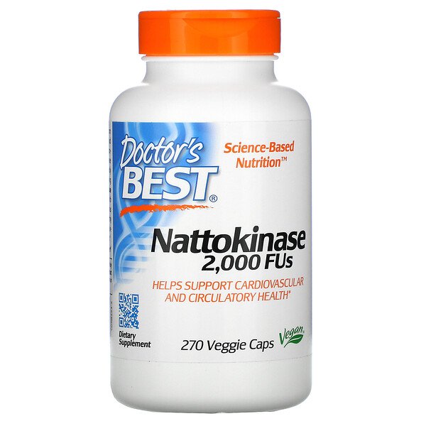 Doctor's Best Nattokinase 2,000 FUs 270 viên 3 doctor s best nattokinase 2 000 fus 270 veggie caps 36581