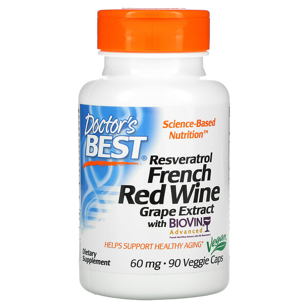 Mua Doctor's Best Resveratrol French Red Wine Grape Extract 60 mg 90 viên giảm giá rẻ Hà nội TPHCM