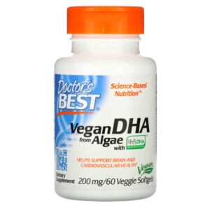 Mua Doctor's Best Vegan DHA from Algae with Life's DHA 200 mg 60 Veggie Softgels giảm giá rẻ Hà nội TPHCM