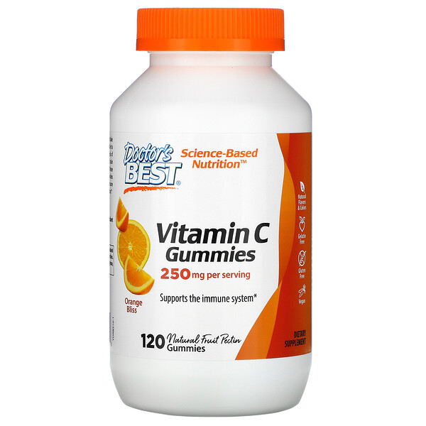 Mua Doctor's Best Vitamin C Gummies Orange Bliss 250 mg 120 Gummies giảm giá rẻ Hà nội TPHCM