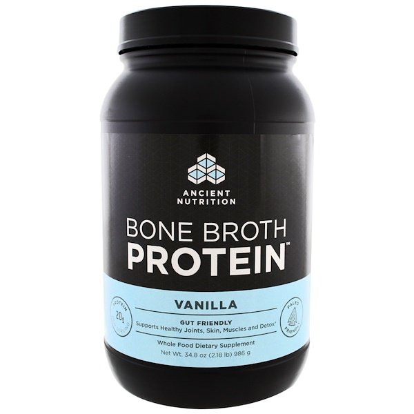 Dr. Axe / Ancient Nutrition Bone Broth Protein Vanilla 2.22 lbs (1008 g) 1 Mua Dr. Axe / Ancient Nutrition Bone Broth Protein Vanilla 2.17 lbs 986 g giảm giá rẻ Hà nội TPHCM