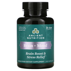 Mua Dr. Axe / Ancient Nutrition Brain + Mood Brain Boost & Stress Relief 60 viên giảm giá rẻ Hà nội TPHCM