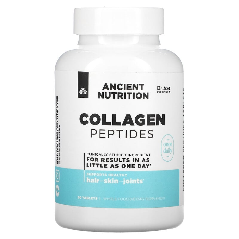 Dr. Axe / Ancient Nutrition Collagen Peptides 30 Tablets 3 Dr. Axe / Ancient Nutrition Collagen Peptides 30 Tablets 816401025708
