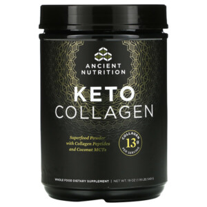 Mua Dr. Axe / Ancient Nutrition Keto Collagen Superfood Powder with Collagen Peptides and Coconut MCTs 1.19 lb 540 g giảm giá rẻ Hà nội TPHCM