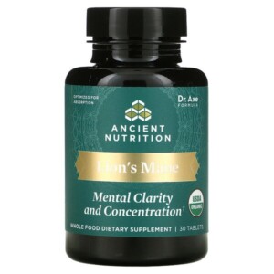 Mua Dr. Axe / Ancient Nutrition Lion's Mane Mental Clarity And Concentration 30 viên giảm giá rẻ Hà nội TPHCM