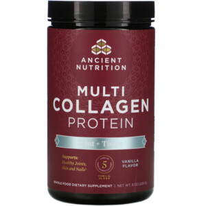 Mua Dr. Axe / Ancient Nutrition Multi Collagen Protein Joint + Tissue Vanilla 8 oz 226 g giảm giá rẻ Hà nội TPHCM