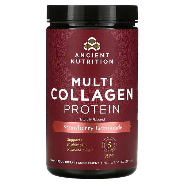 Mua Dr. Axe / Ancient Nutrition Multi Collagen Protein Strawberry Lemonade 10.1 oz 285.6 g giảm giá rẻ Hà nội TPHCM