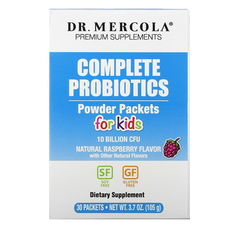 Dr. Mercola Complete Probiotics Powder Packets for Kids Natural Raspberry 10 Billion CFU 30 Packets 0.12 oz (3.5 g) Each 3 Dr. Mercola Complete Probiotics Powder Packets for Kids Natural Raspberry 10 Billion CFU 30 Packets 0.12 oz (3.5 g) Each 813006011983