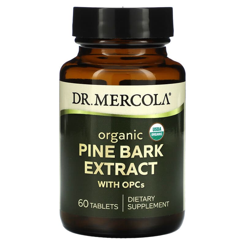 Dr. Mercola Organic Pine Bark Extract with OPCs 60 Tablets 3 Dr. Mercola Organic Pine Bark Extract with OPCs 60 Tablets 810487039260