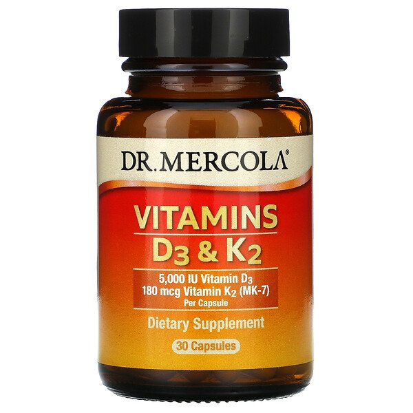 Dr. Mercola Vitamins D3 & K2 30 Capsules 2 Mua Dr. Mercola Vitamins D3 & K2 30 viên giảm giá rẻ Hà nội TPHCM