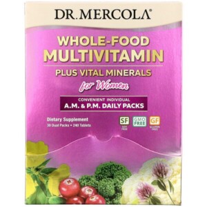 Mua Dr. Mercola Whole-Food Multivitamin Plus Vital Minerals for Women A.M. & P.M. Daily Packs 30 Dual Packs giảm giá rẻ Hà nội TPHCM
