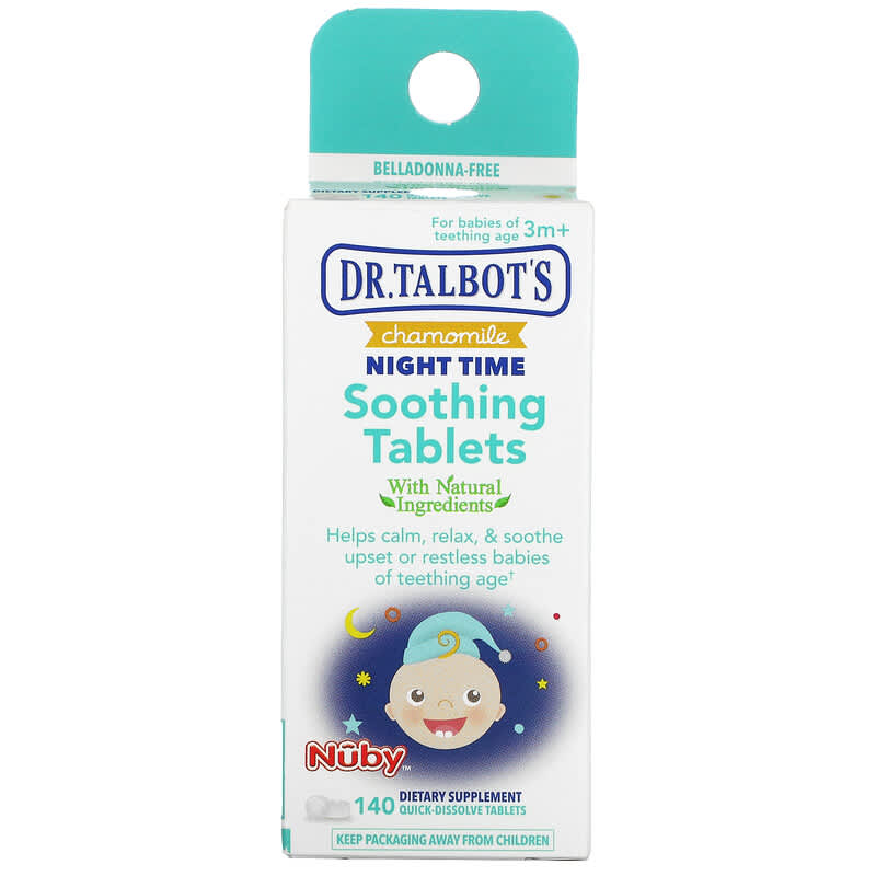 Dr. Talbot's Chamomile Night Time Soothing Tablets 3 m+ 140 Tablets 3 Dr. Talbot's Chamomile Night Time Soothing Tablets 3 m+ 140 Tablets 370797232404