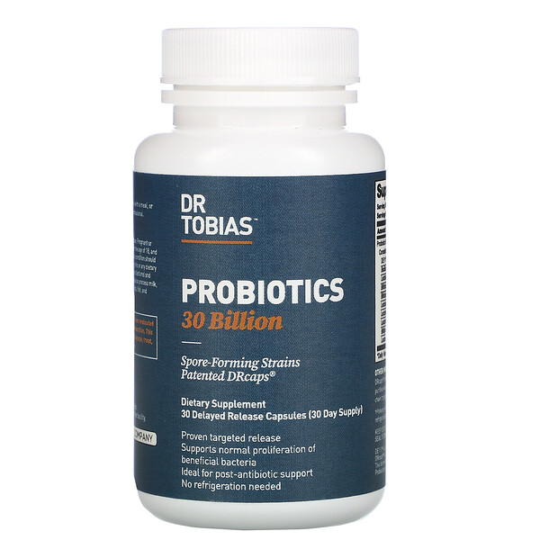 Dr. Tobias Probiotics 30 Billion 30 Delayed Release viên 3 dr tobias probiotics 30 billion 30 delayed release capsules 102231