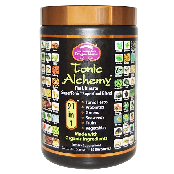 Dragon Herbs Tonic Alchemy Ultimate Superfood Blend 9.5 oz (270 g) 3 dragon herbs tonic alchemy ultimate superfood blend 9 5 oz 270 g 21556