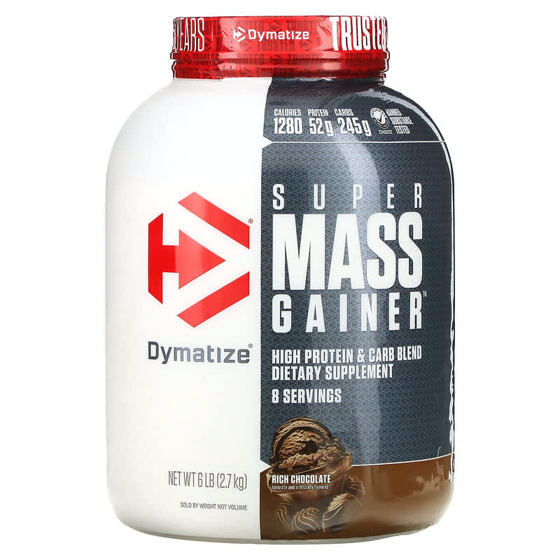 Dymatize Super Mass Gainer Rich Chocolate 6 lb (2.7 kg) 3 Dymatize Super Mass Gainer Rich Chocolate 6 lb (2.7 kg) 705016331277
