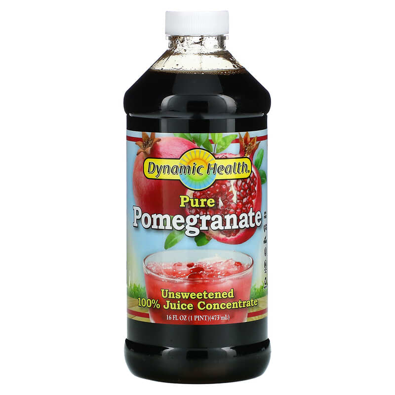 Dynamic Health Pure Pomegranate Unsweetened 16 fl oz (473 ml) 3 Dynamic Health Pure Pomegranate Unsweetened 16 fl oz (473 ml) 790223100235